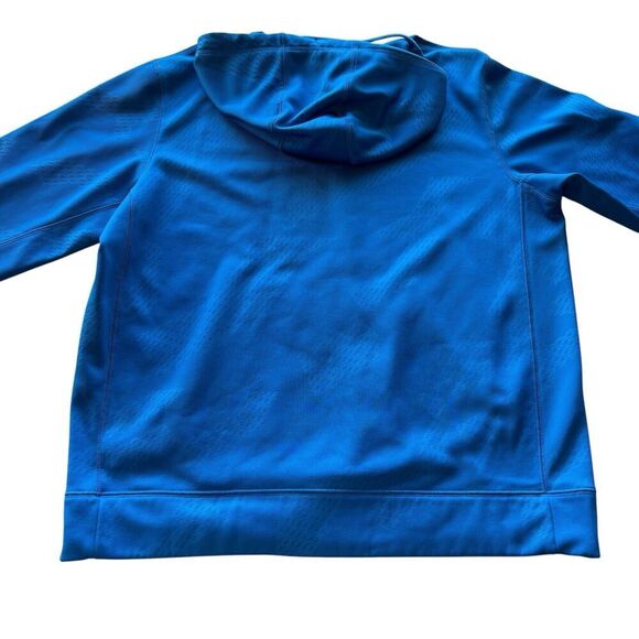 Nike Therma Fit Active Hoodie Pullover Sweatshirt Football Logo Blue Gray XL - Picture 9 of 11